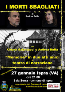 Giorno della Memoria – Spettacolo teatrale “I morti sbagliati”