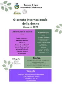 8 Marzo, Giornata Internazionale della donna 2023