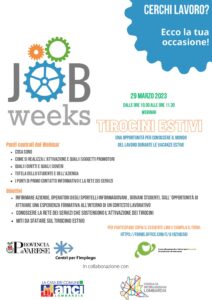 JOB WEEKS 29 Marzo