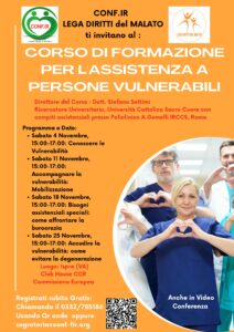 Corso di Formazione per l’Assistenza a persone vulnerabili