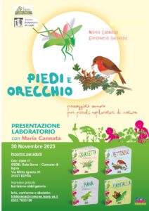 Laboratorio per genitori, educatori e insegnanti “Piedi e orecchio: passeggiate sonore per piccoli esploratori di natura”