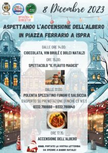 Aspettando l’accensione dell’albero in Piazza Ferrario a Ispra