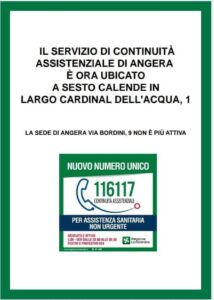 Trasferimento Sede della Continuità Assistenziale di Angera (ex Guardia medica)