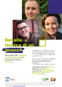 JOB DAY SESTO CALENDE CATEGORIE PROTETTE PROPOSTO DA GI GROUP E CFP TICINO MALPENSA